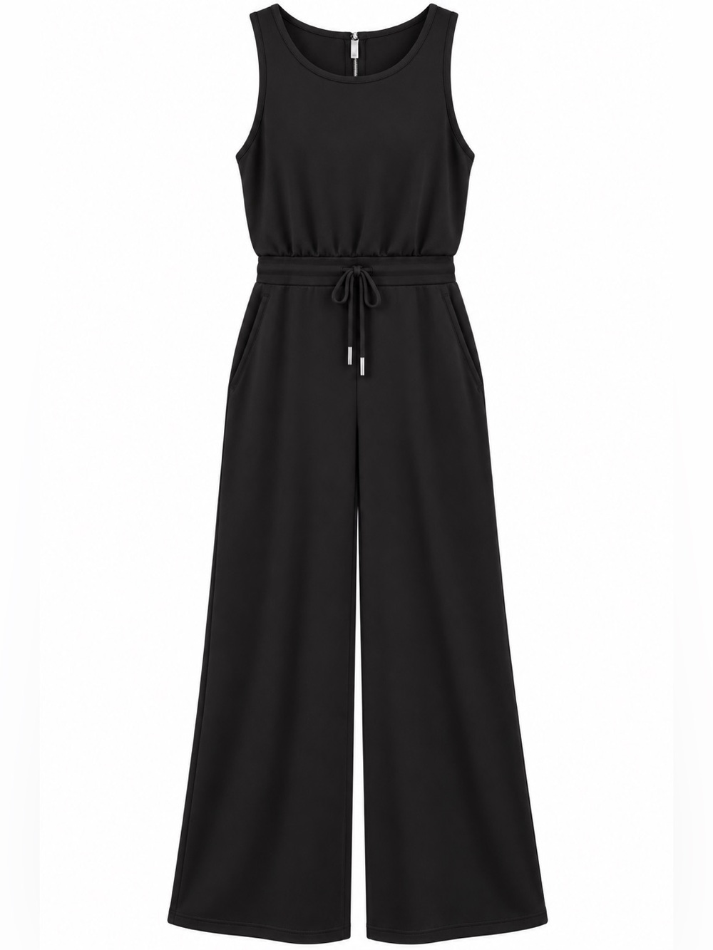 NWT Black Wide Leg Sleeveless Jumpsuit Size Small